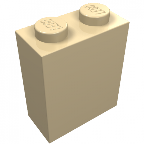 Brick 1 x 2 x 2 without Inside Axle Holder or Stud Holder
