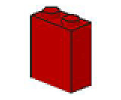 Brick 1 x 2 x 2 without Inside Axle Holder or Stud Holder