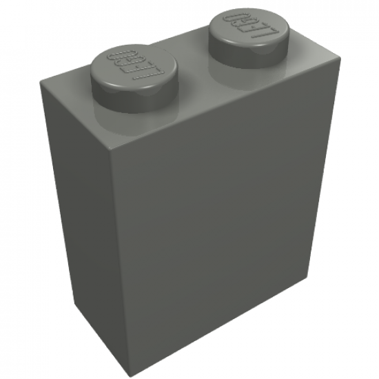 Brick 1 x 2 x 2 without Inside Axle Holder or Stud Holder