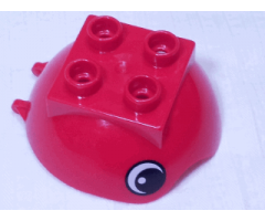 Duplo Ball Tube Cover Ring Hinged Top with Eyes