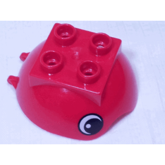 Duplo Ball Tube Cover Ring Hinged Top with Eyes