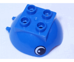 Duplo Ball Tube Cover Ring Hinged Top with Eyes