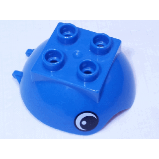 Duplo Ball Tube Cover Ring Hinged Top with Eyes