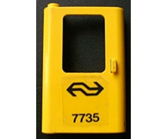 Door 1 x 4 x 5 Train Left with Dutch NS '7735' Pattern (Sticker) - Set 7735