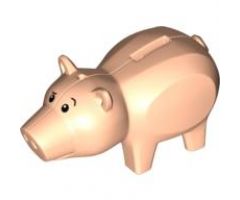 Animal, Body Part Pig Middle with Coin Plug Hole and Hole for Hat, with Eyes Pattern