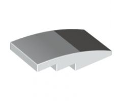 Slope, Curved 4 x 2 with Light Bluish Gray Rectangle Pattern