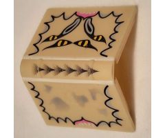 Minifigure, Utensil Book 2 x 3 with Four Eyes Pattern - The Monster Book of Monsters
