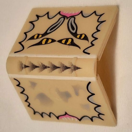 Minifigure, Utensil Book 2 x 3 with Four Eyes Pattern - The Monster Book of Monsters