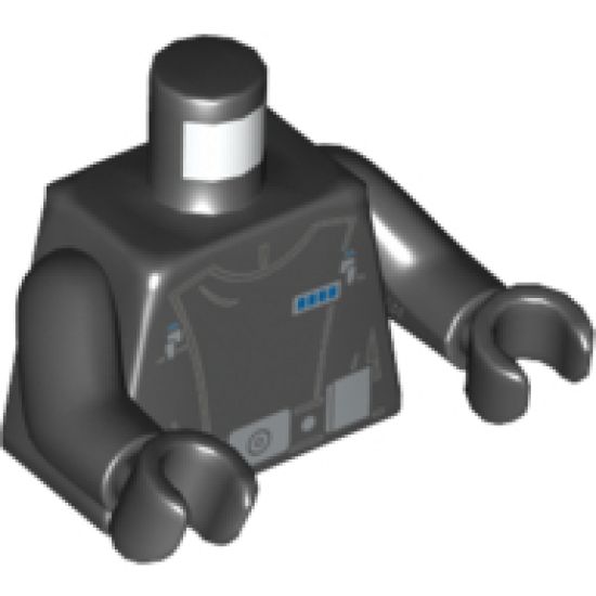 Torso SW Imperial Officer 12 Pattern / Black Arms / Black Hands