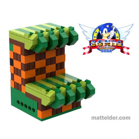 Sonic the Hedgehog: 8x8 Platform Split Level: Green Hill Zone Modular