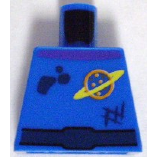 Torso Space Ringed Planet and Black Belt, Dirt Stains Pattern