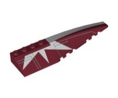 Wedge 12 x 3 Right with SW White Stripe and Starburst Pattern