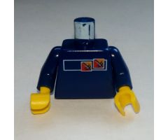 Torso Gravity Games with Red and Orange Logos Pattern / Dark Blue Arms / Yellow Hands