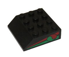 Slope 45 4 x 4 with Octan Logo and Red & Green Stripe Pattern
