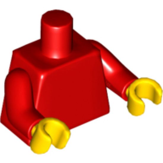 Torso Plain / Red Arms / Yellow Hands