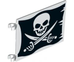 Flag 6 x 4 with Skull with Crossed Cutlasses (Jolly Roger) Pattern on Both Sides