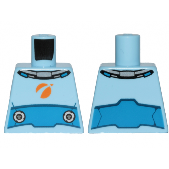 Torso Spacesuit with Blue Wide Belt Pattern