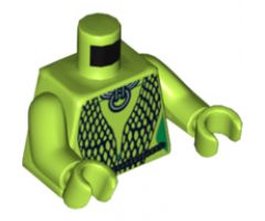 Torso Black Mesh Wrap Pattern (SW Oola) / Lime Arms / Lime Hands