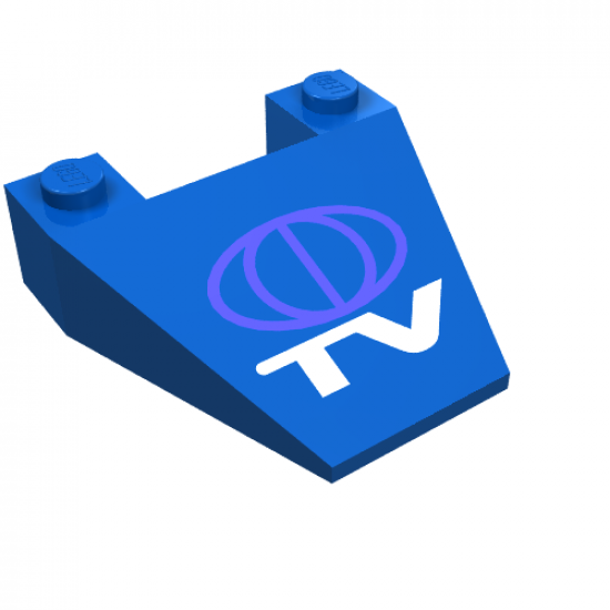 Wedge 4 x 4 Taper with TV Globe Logo Pattern
