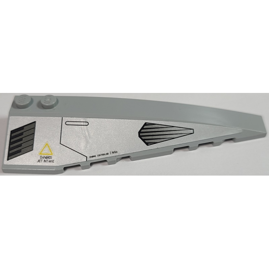 Wedge 10 x 3 Right with Jet Intake and Exhaust Ports Pattern (Sticker) - Set 8630