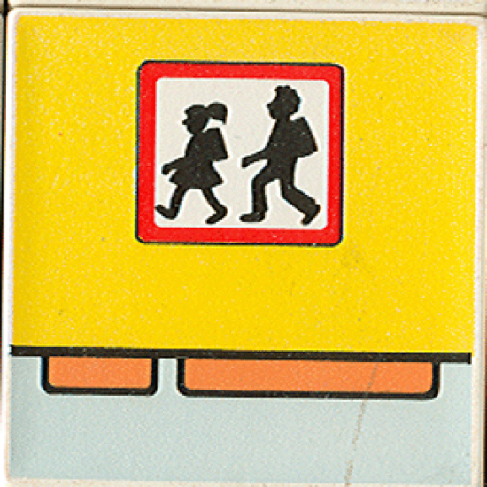 Duplo, Tile 2 x 2 x 1 with Community Mosaic Picture 05 Pattern (Set 9221)