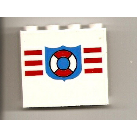 Panel 1 x 4 x 3 with Coast Guard Pattern (Sticker) - Set 6338