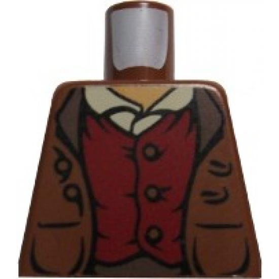 Torso LotR Jacket and Red Vest Pattern (Frodo)