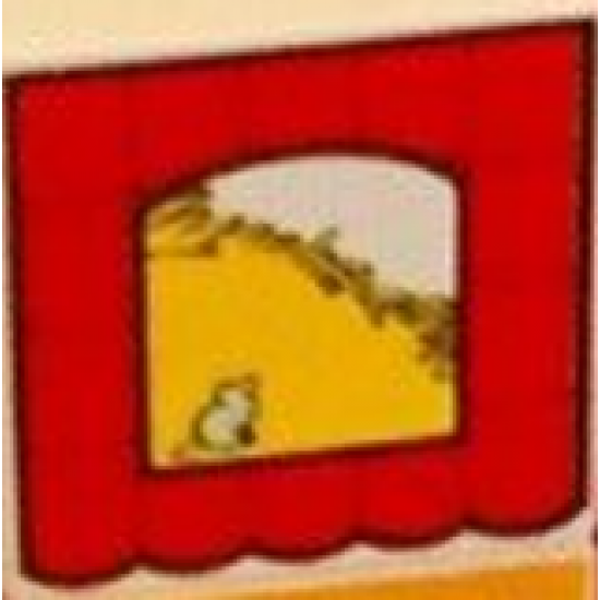 Duplo, Tile 2 x 2 x 1 with Stable Mosaic Picture 06 Pattern (Set 9220)