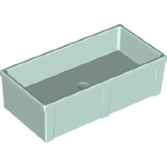 Duplo Animal Accessory Feeding Trough 2 x 4 x 1 with Straight Sides