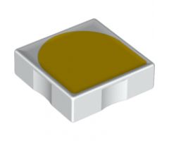 Duplo, Tile 2 x 2 with Shape Yellow Inverse Arch Pattern