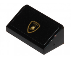 Slope 30 1 x 2 x 2/3 with Lamborghini Logo Pattern (Sticker) - Set 30342