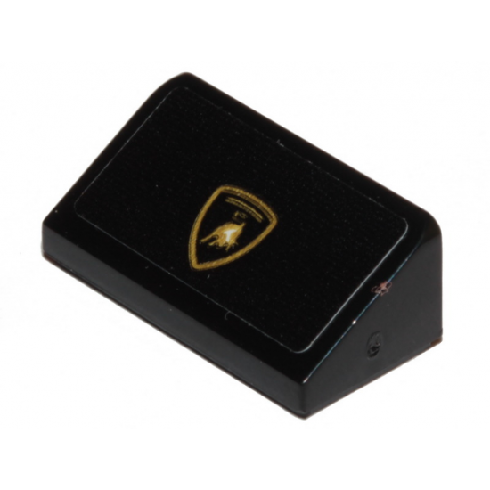 Slope 30 1 x 2 x 2/3 with Lamborghini Logo Pattern (Sticker) - Set 30342