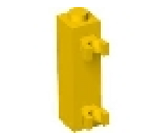 Brick, Modified 1 x 1 x 3 with 2 Clips Vertical (Undetermined Stud Type)