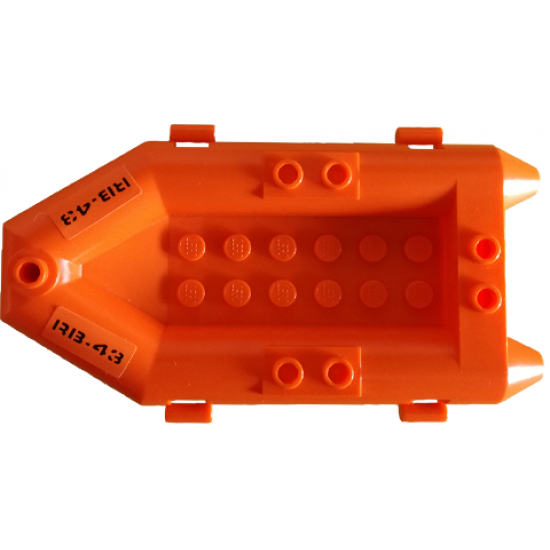 Boat Rubber Raft, Small with 'RB-43' Pattern on Both Sides (Stickers) - Set 4210