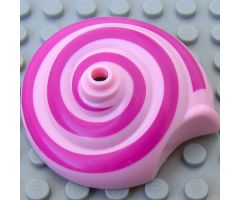 Animal, Body Part Snail Shell with Dark Pink Spiral Pattern