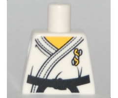 Torso Karate Uniform with Black Belt Pattern