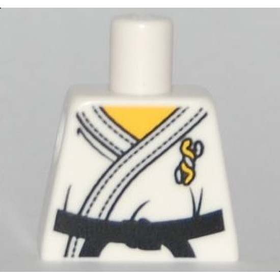 Torso Karate Uniform with Black Belt Pattern
