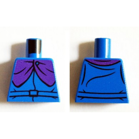 Torso Shirt with Belt and Dark Purple Cape Clasp Pattern (Headless Horseman)