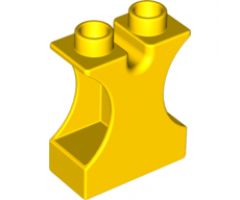 Duplo, Brick 1 x 2 x 2 with Side Cutouts and Channel in Top