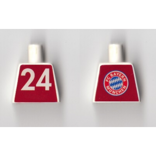 Torso Soccer FC Bayern #24 Pattern (Sticker)