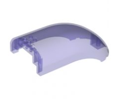 Windscreen 16 x 8 x 6 Curved with 3 Pin Holes