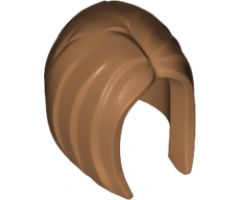 Minifigure, Hair Female, Mid-Length Straight, Parted in Middle, Longer in Front than Back