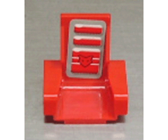 Technic Seat 3 x 2 Base with Red Mask and Cushions on Gray Pattern (Sticker) - Set 8226