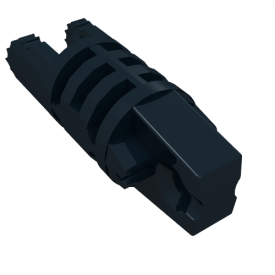 Hinge Cylinder 1 x 3 Locking with 1 Finger and 2 Fingers on Ends, 9 Teeth, without Hole