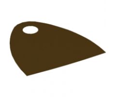 Minifigure, Body Wear Cape Cloth, Short 30mm with Straight Bottom and Single Top Hole, (Juniors) - Spongy Stretchable Fabric