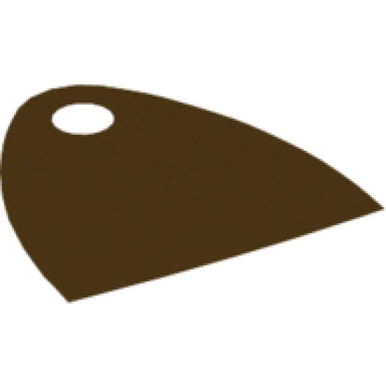 Minifigure, Body Wear Cape Cloth, Short 30mm with Straight Bottom and Single Top Hole, (Juniors) - Spongy Stretchable Fabric