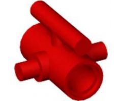 Technic, Connector Pin Round with Slot, Bar Lengthwise & Bars Out (Soccer Goalie Stick Holder Pivot)