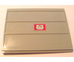 Door Sliding - Type 2 with Mail Envelope Pattern Model Right Outer (Sticker) - Set 4564