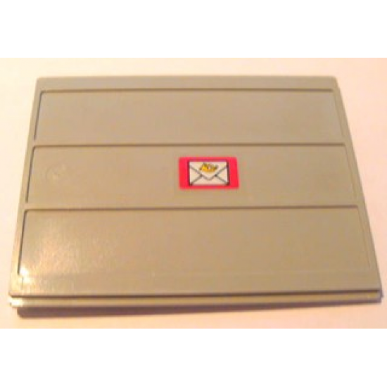 Door Sliding - Type 2 with Mail Envelope Pattern Model Right Outer (Sticker) - Set 4564