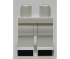 Hips and Legs with Black Panels on Front and Sides of Feet Pattern
